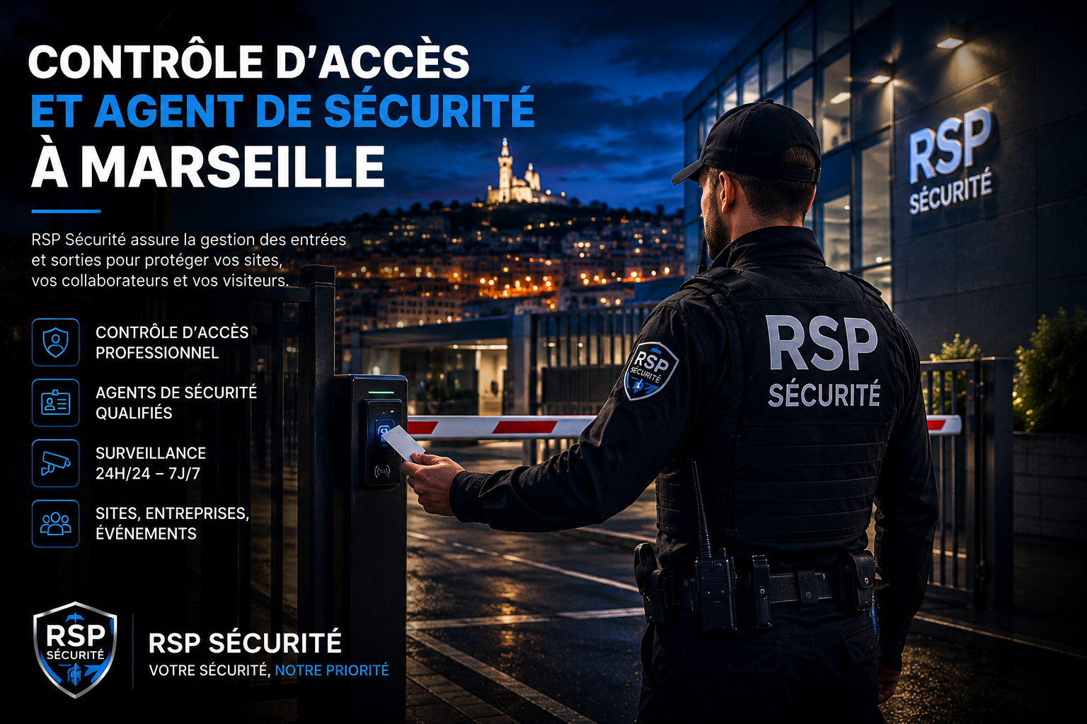Contrôle d’accès et agent de sécurité à Marseille